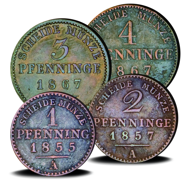 01448060000 00_Preussen 1 Pf - 4 Pf 1841-60_BL