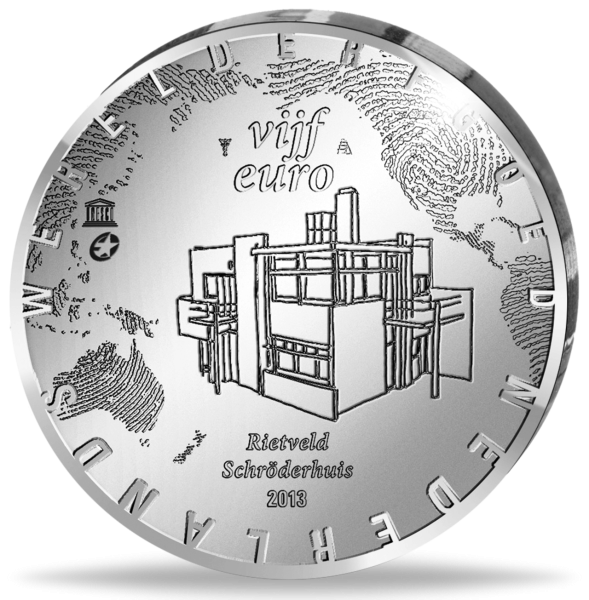 5 Euro Rietveld - Vorderseite Münze