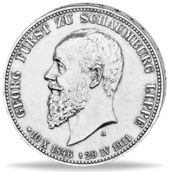 3 Mark Tod von Georg I.  - Vorderseite Münze