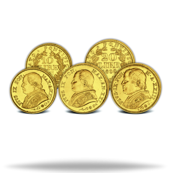 10Lire_20Lire_20Lire_Papst_Pius_IX - Vorderseite Münze