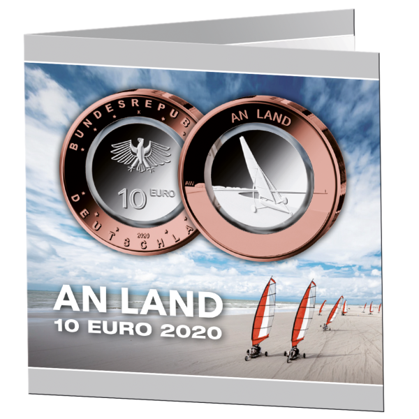 10 Euro An Land - Komplettsatz - Blister vorne außen