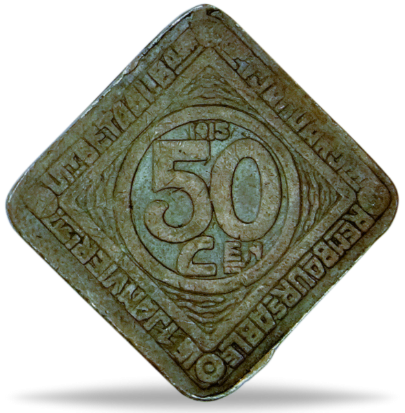 50 Cent Stadt Gent 1915 - Münze Vorderseite