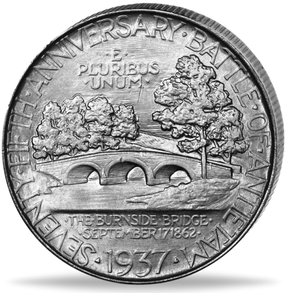 1/2 $ „Schlacht am Antietam“ - Münze Vorderseite