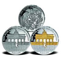 2x Gedenkprägungen „25 Jahre Mauerfall“ - Satzbild 2x Gedenkprägungen „25 Jahre Mauerfall“ - Satzbild