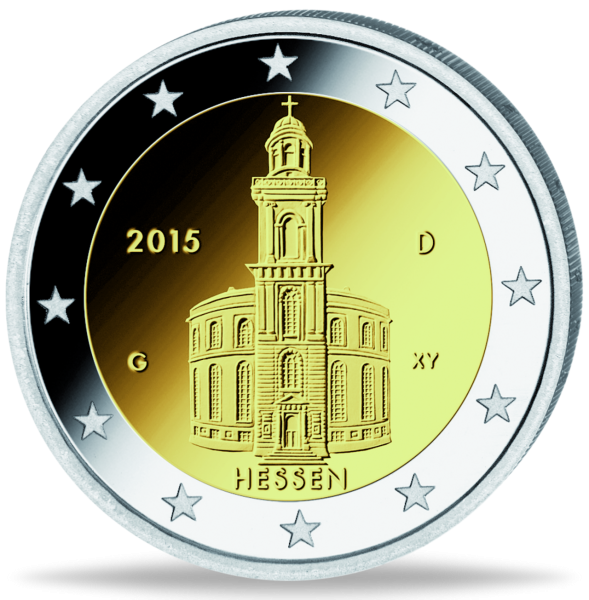2 Euro Paulskirche - Münze Vorderseite
