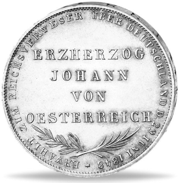 1 Doppelgulden Frankfurt - Münze Rückseite