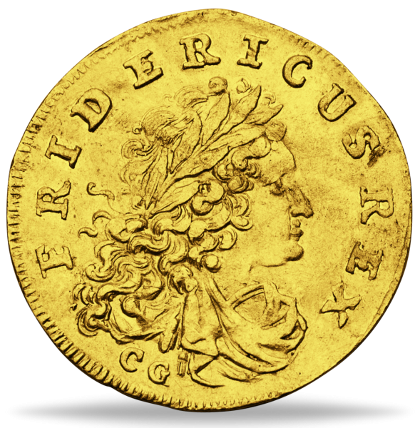 Königreich Preußen, Dukat 1707 CG, König Friedrich I. - Gold - Münze Vorderseite