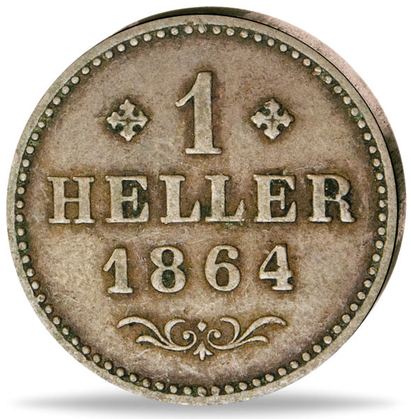 1 Heller Freie Stadt Frankfurt 1841-65 - Münze Vorderseite