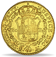 80 Reales „König Joseph Napoleon“ - Münze Rückseite 80 Reales „König Joseph Napoleon“ - Münze Rückseite