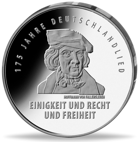 20 Euro Deutschlandlied - Münze Vorderseite