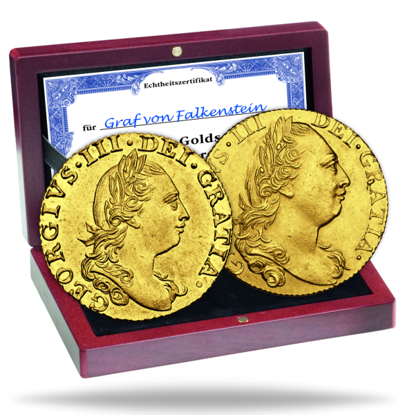 2er-Goldsatz 1/2 & 1 Guinea 1774-1786 George III. (2 Mz.) - Satzbild