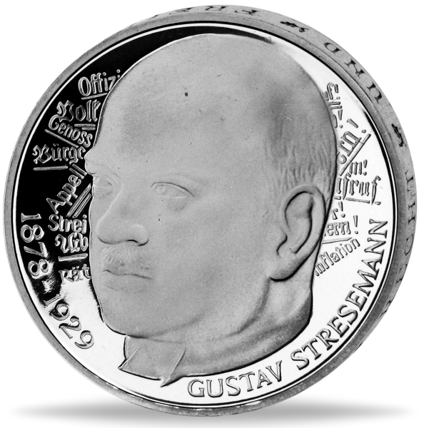 5 DM 1978 Gustav Stresemann - Vorderseite deutsche BRD Münze