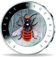 5 Euro Rostrote Mauerbiene – 4. Ausgabe der Serie Wunderwelt Insekten
