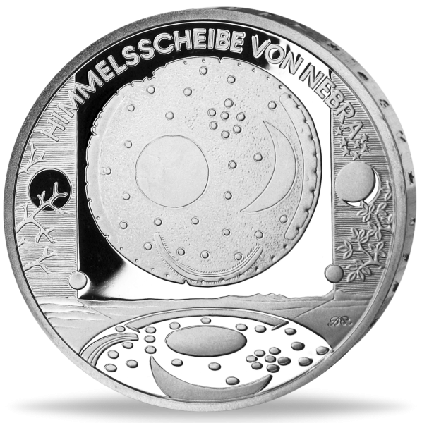 10 Euro Himmelsscheibe von Nebra - Münze Vorderseite