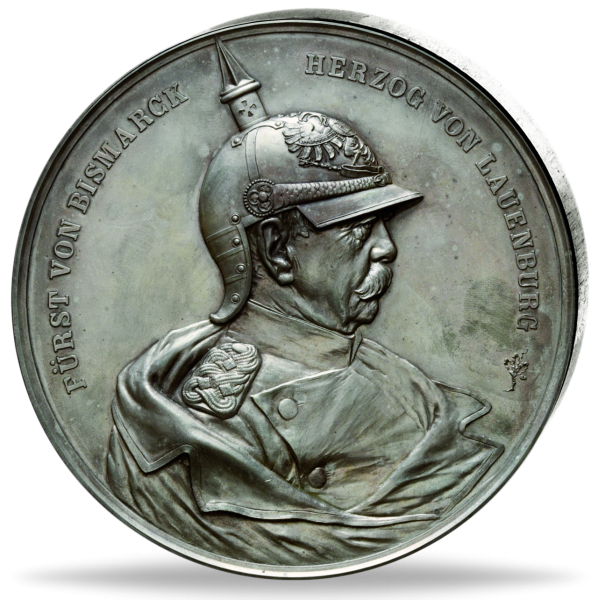 Riesen-Medaille Fürst von Bismarck, Herzog von Lauenburg- 114mm Durchmesser - VS