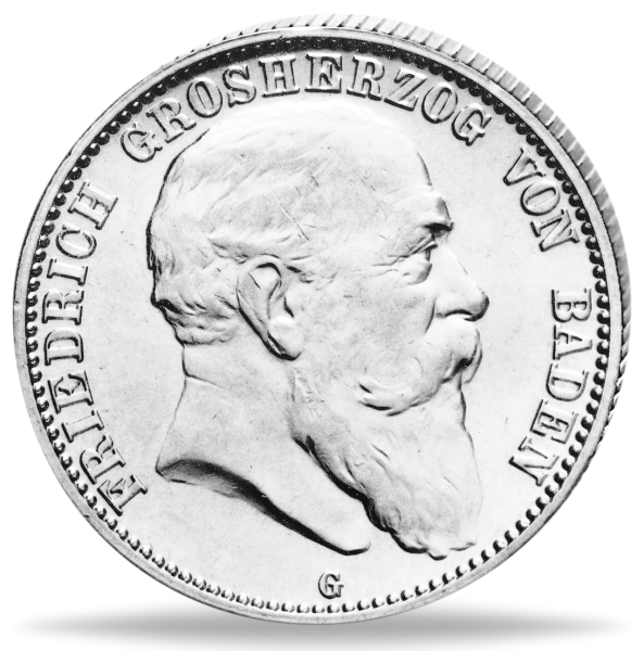2 Mark Baden Friedrich I. - Vorderseite Münze