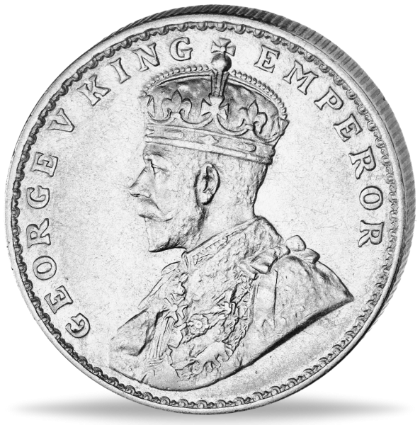 1 Rupie George V - Vorderseite Münze