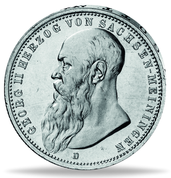 3 Mark Georg II. - Vorderseite Münze
