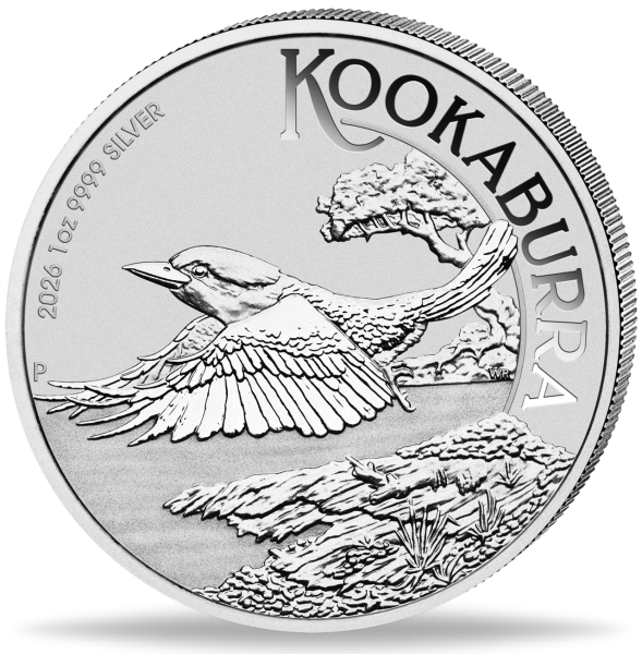 1 Dollar Kookaburra 1 Unze Silber - Münze Vorderseite