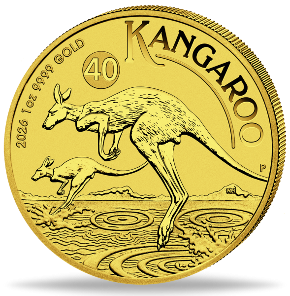 100 Dollar Känguru/Kangaroo 1 Unze Gold - Münze Vorderseite