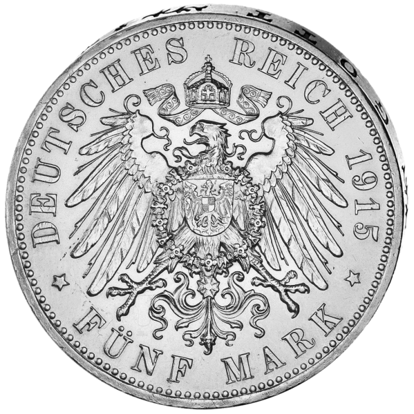 5 Mark 100 Jahrfeier - Großherzogtum Mecklenburg Schwerin - 1915 - Münze RS