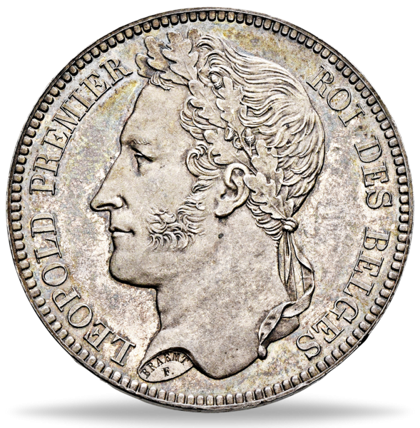Belgien, 5 Francs Leopold I 1832-1849 - Münze Vorderseite