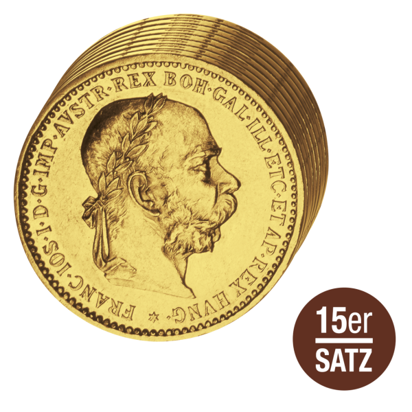 Gold-Satz Franz Joseph I.  -Satzbild