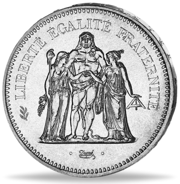 50 Francs Herkules - Vorderseite Münze