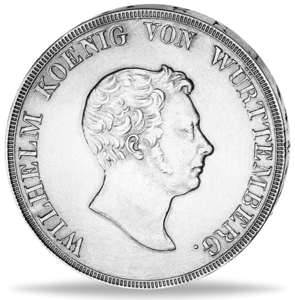 Kronentaler Wilhelm I. Thun 434 - Münze Vorderseite