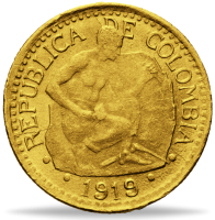 5 Peso Gold Steinschläger - Vorderseite Münze