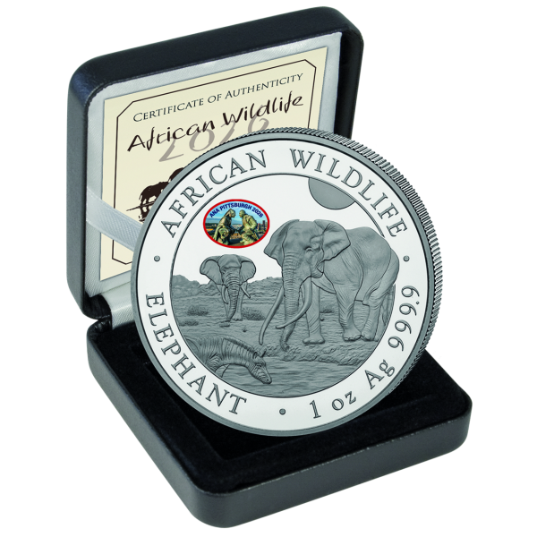 100 Shilling 1 Unze Silber ANA Privy Elefant 2026 - Lieferumfang