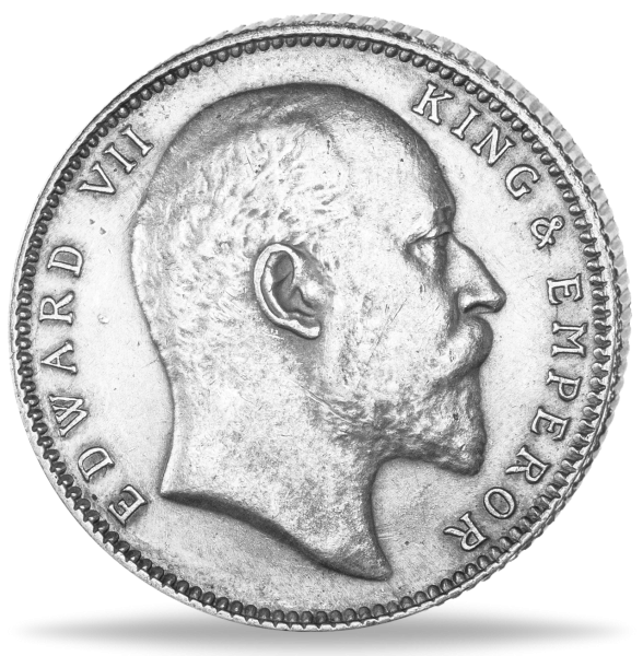 1 Rupie Edward VII - Vorderseite Münze