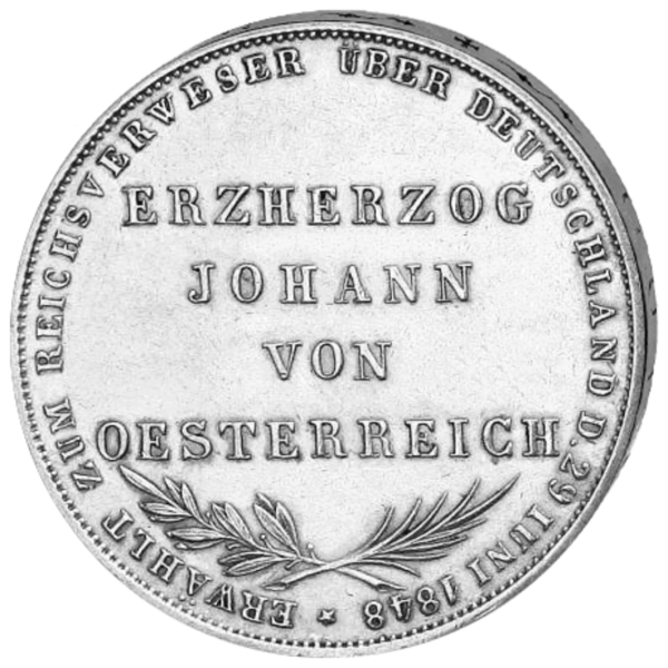 Doppelgulden Erzherzog Johannes Thun 135) - Münze Vorderseite
