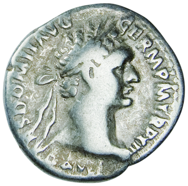 Denar Kaiser Domitian - Münze Vorderseite