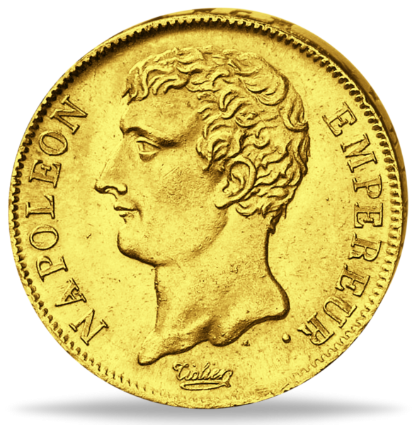 Frankreich 20 FF Napoleon .I ohne Kranz AN12 - Münze Vorderseite