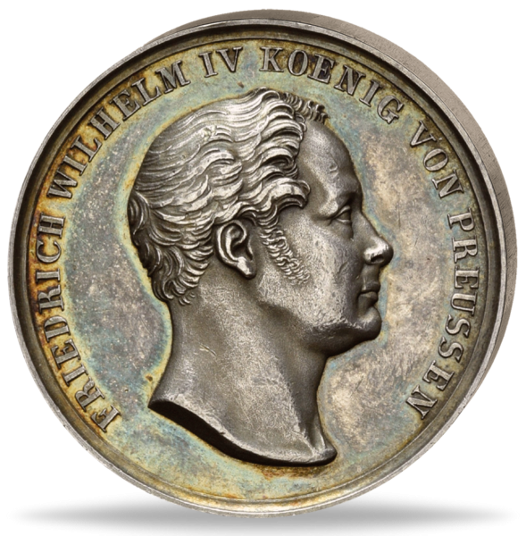 Friedrich Wilhelm IV 1840 a d Huldigung zu Koenigsberg und Berlin - Vorderseite