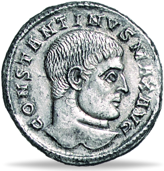 Constantin I. der Große und Söhne, AR Miliarense (320-324) - Münze Vorderseite