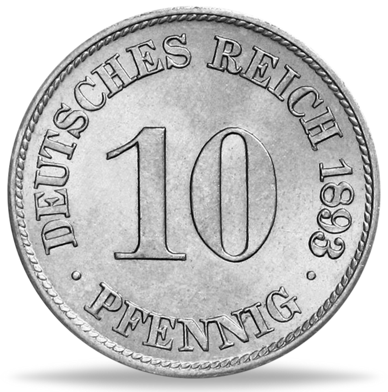 Welche 10 Pfennig Münzen Sind Wertvoll Deutsches Kaiserreich, 10 Pfennig 1890-1916 großer Adler (Jäger 13