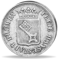 12 Grote Bremen 1840-1859 - Vorderseite Münze 12 Grote Bremen 1840-1859 - Vorderseite Münze