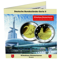 Deutschland, 5x 2 Euro Klimahaus Bremerhaven, 2026, bfr., Prägestätte A-J im Album