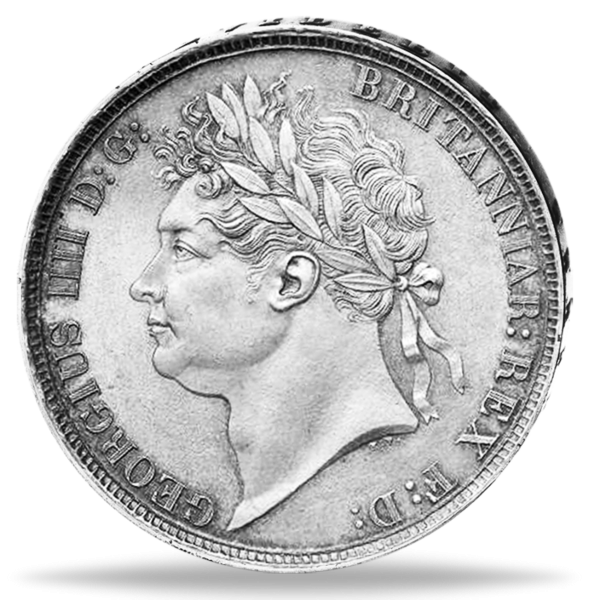 1 Crown Georg IV. - Münze Vorderseite