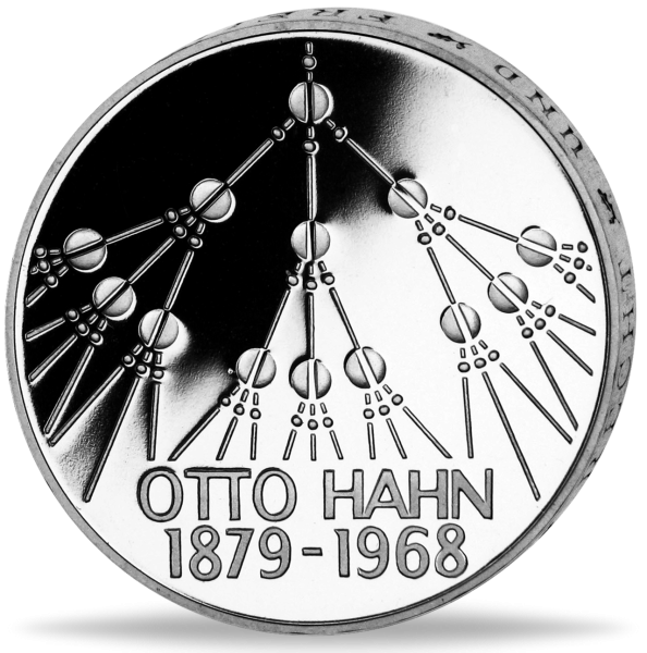 Bundesrepublik Deutschland, 5 DM 1980 Otto Hahn - Silber - Münze Vorderseite