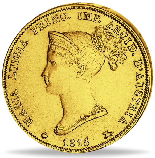 40 Lire Maria Luigia-Herzogin von Parma und Piacenza - Vorderseite Münze