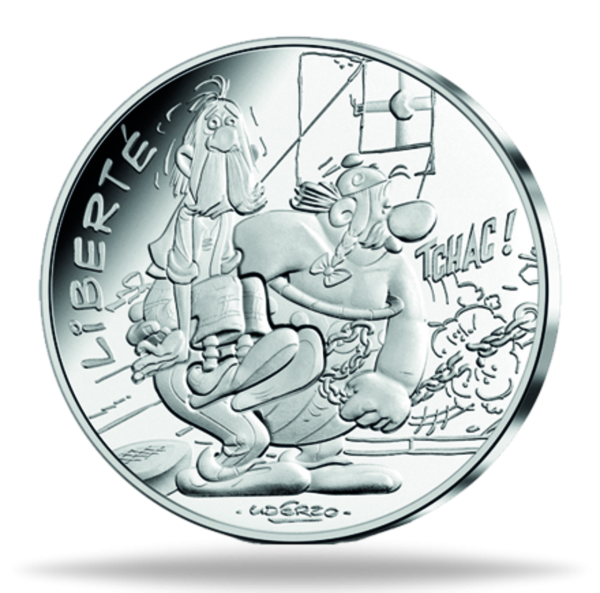 10 Euro Asterix - Ketten - Münze Vorderseite