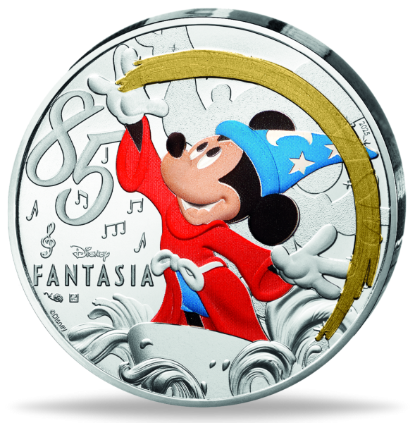10 Euro Fantasia, 2025, Silber, Farbappli, st, Münzkarte - Münze Vorderseite
