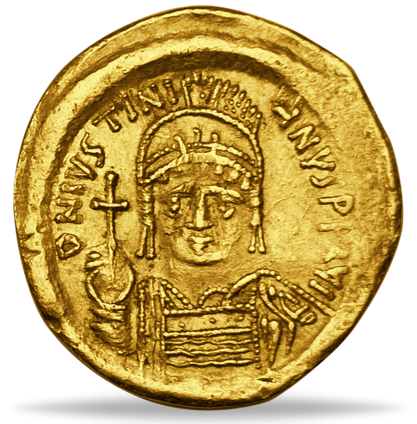 Solidus Justinian I - Vorderseite Münze