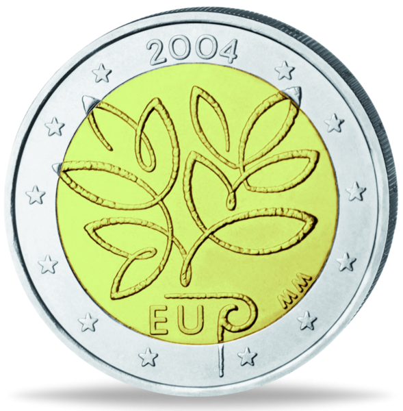 2 Euro Erweiterung der EU - - Münze Vorderseite