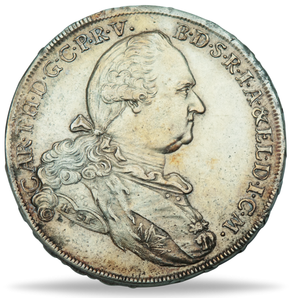 Madonnentaler 1777-1799, Kurfürst Karl Theodor - Silber - Münze Vorderseite
