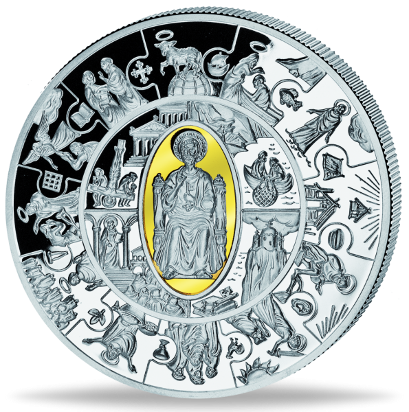 5 Dollar Petrus Silber - Vorderseite Münze