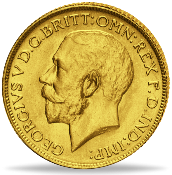 Halber Pfund Georg VI - Münze Vorderseite
